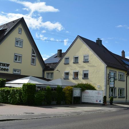 Hotel-Gasthof Zur Rose Weissenhorn Exterior foto