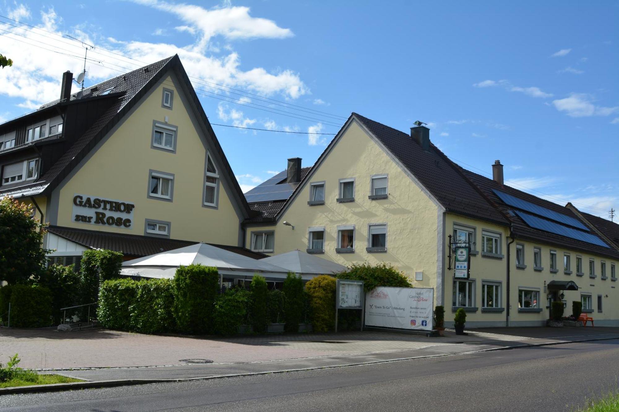 Hotel-Gasthof Zur Rose Weissenhorn Exterior foto